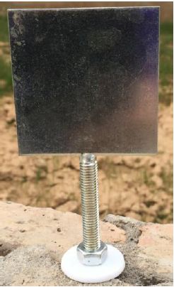 Soporte para señal de puntero reflectante tamaño 60 x 60 mm.